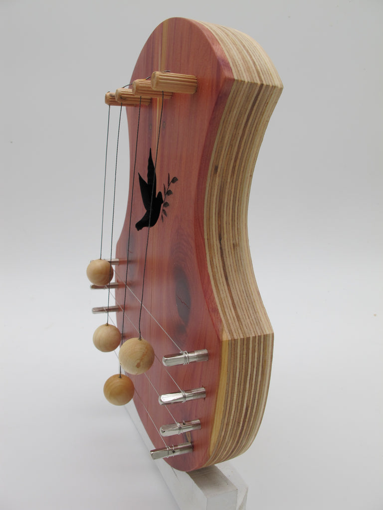 Door Harp - Aromatic Cedar with Dove Cutout