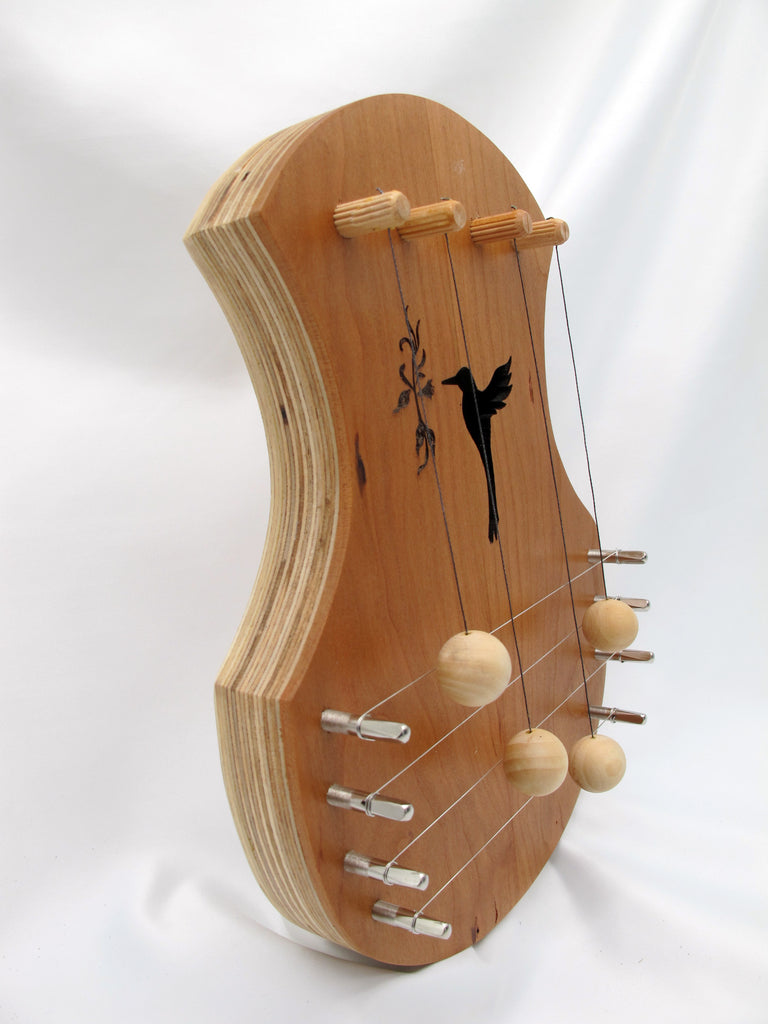 Door Harp - Cherry with Hummingbird