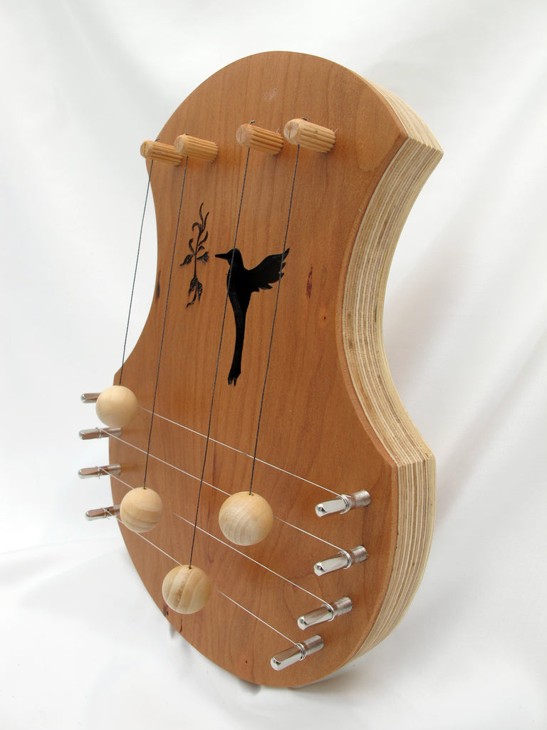 Door Harp - Cherry with Hummingbird