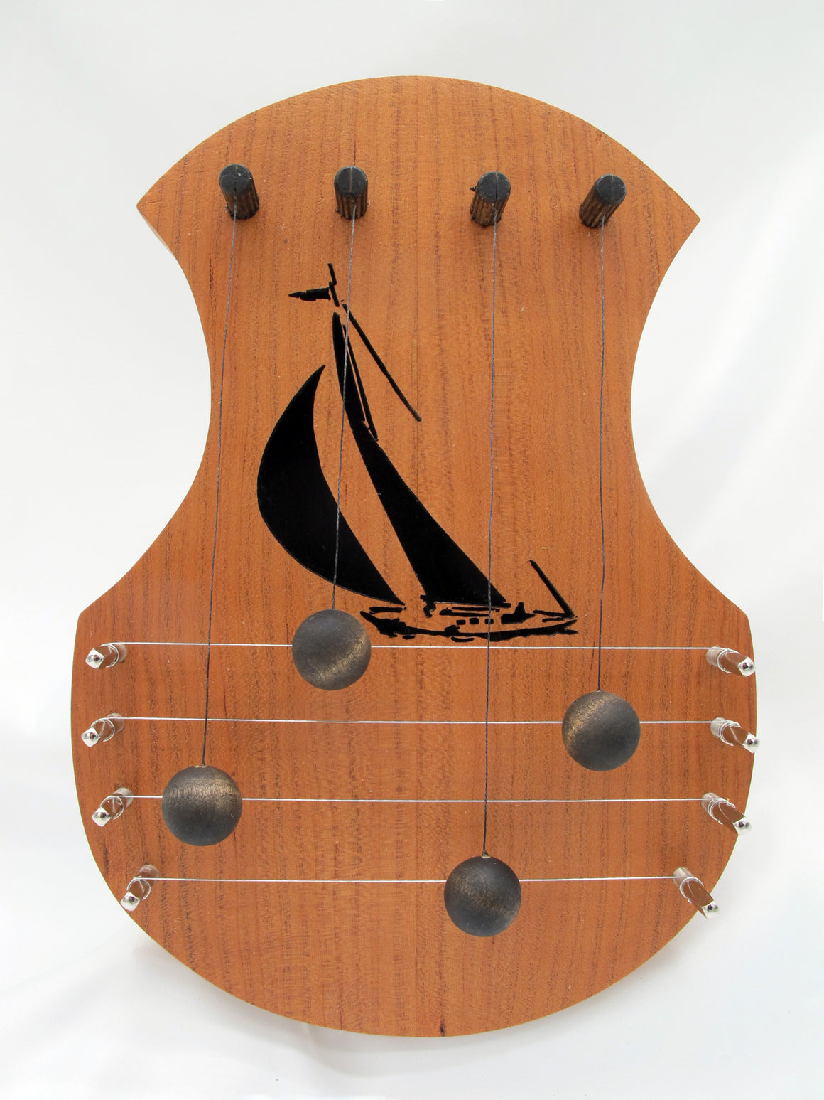 Door Harp - Cherry with Sailboat