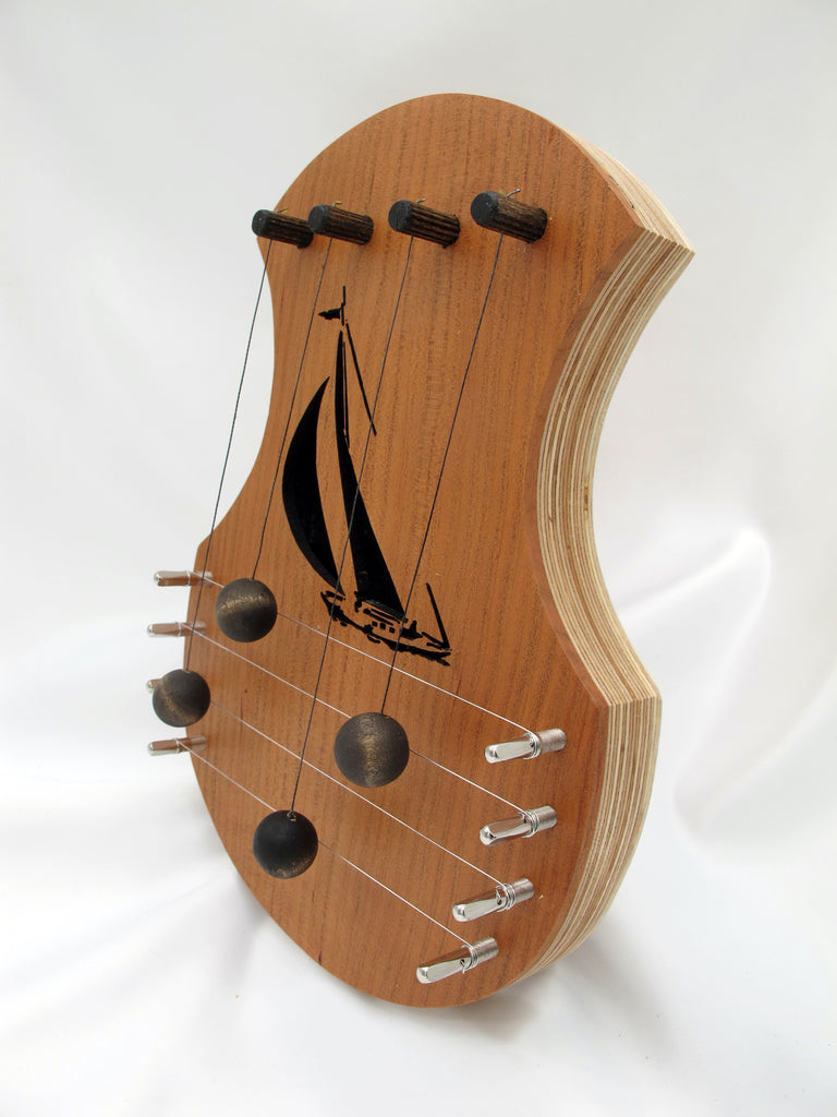 Door Harp - Cherry with Sailboat