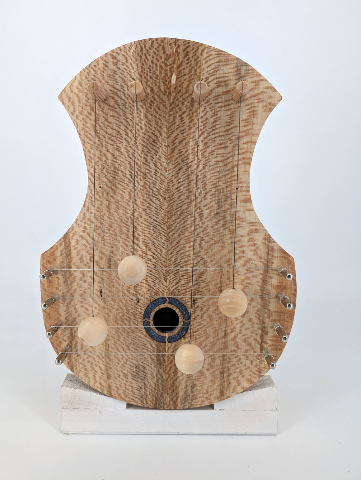 Door Harp - Quarter Sawn Sycamore with Dumortierite Inlay