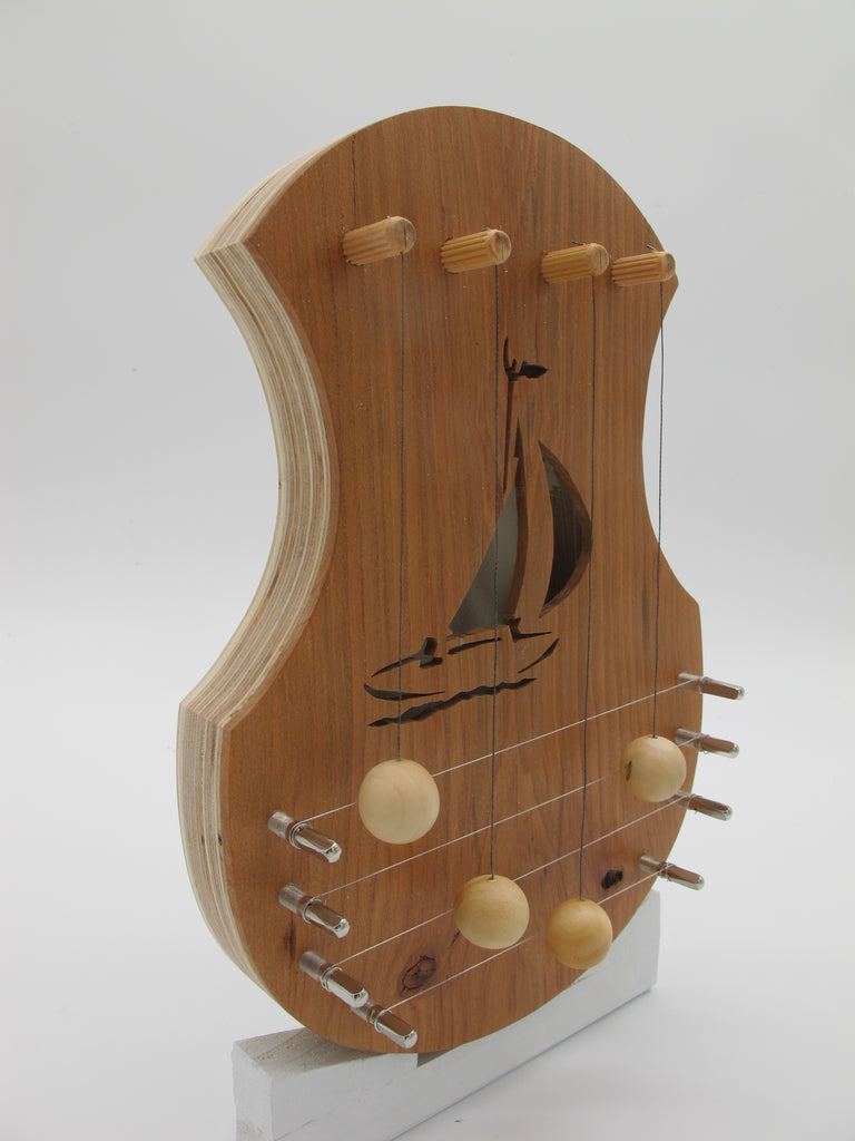 Door Harp - Cherry with Sailboat