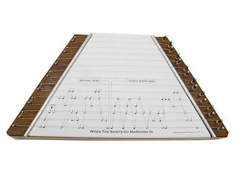 Lap Harp - Standard Walnut with Dogwood Flower