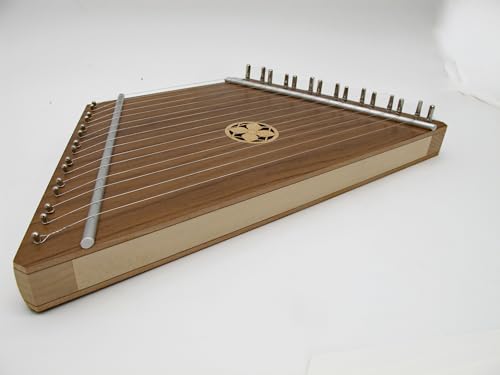 Lap Harp - Standard Walnut with Dogwood Flower