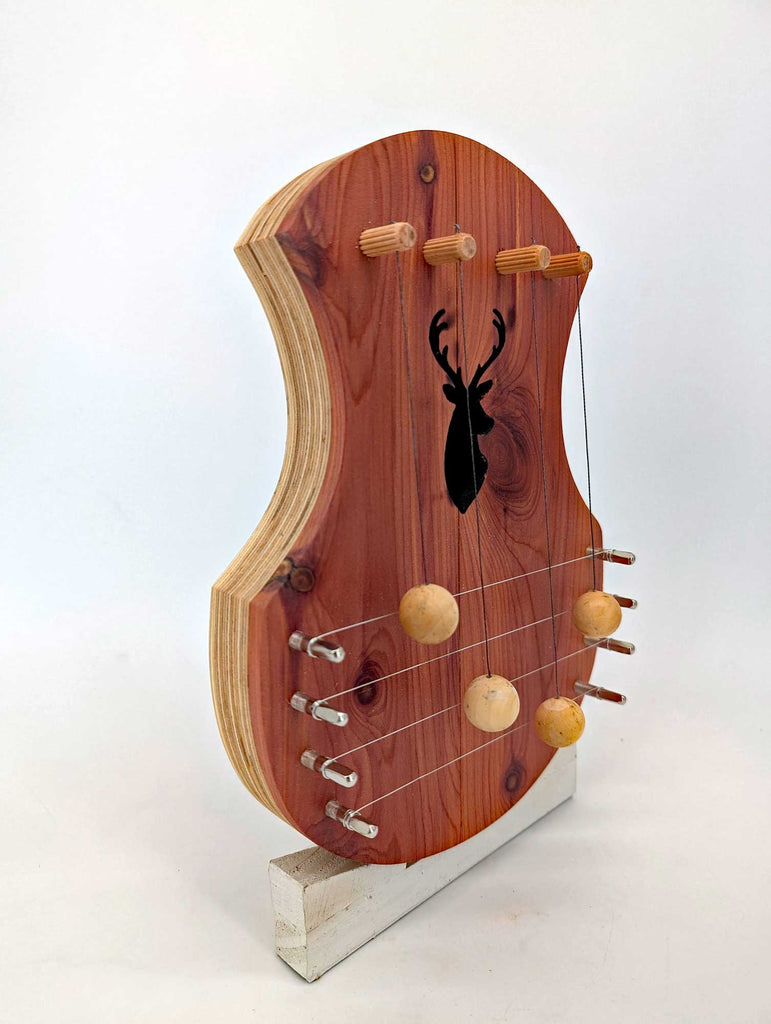 Door Harp - Aromatic Cedar with Deer Head