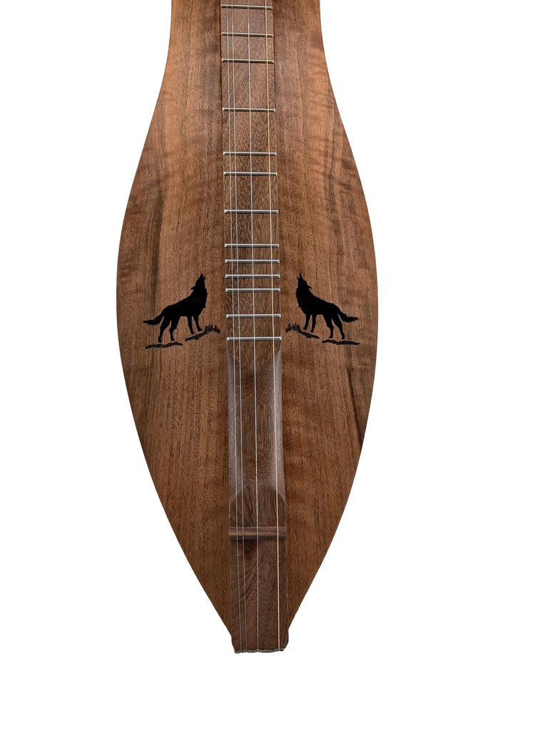 Mountain Dulcimer - Walnut with Wolf Soundholes