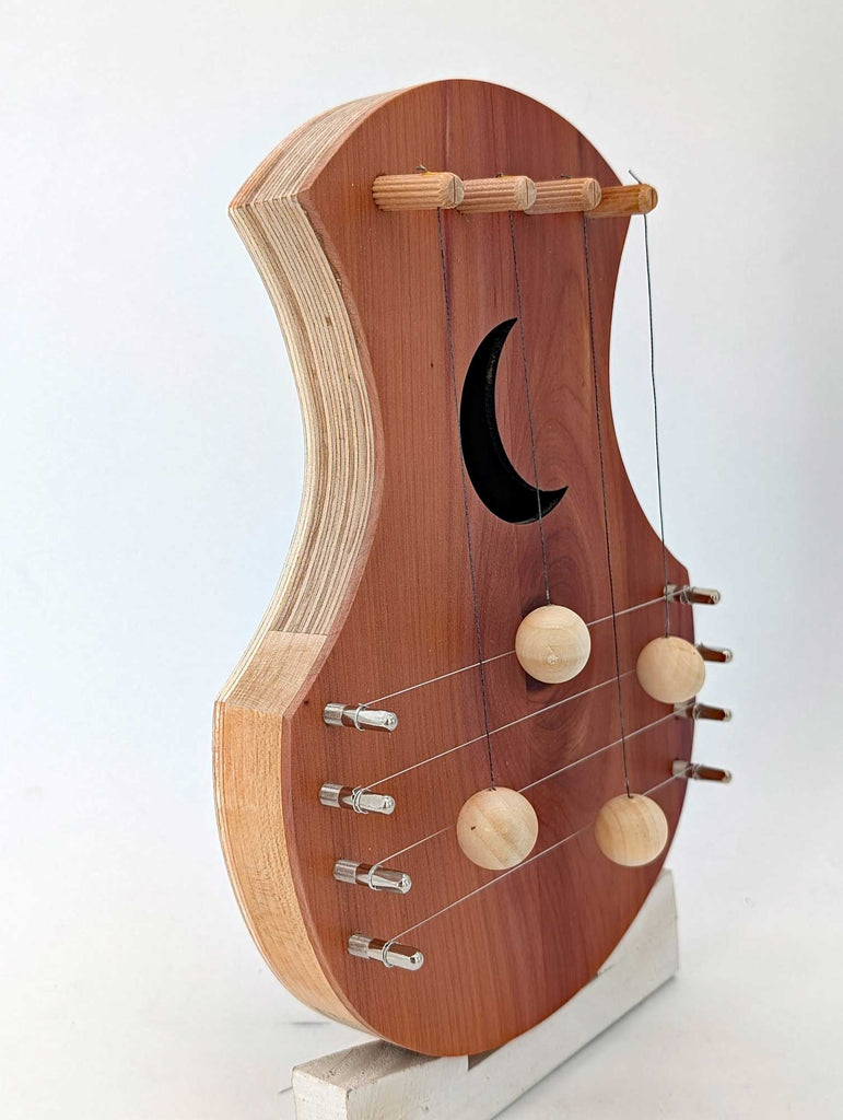 Door Harp - Cedar Door Harp with Moon