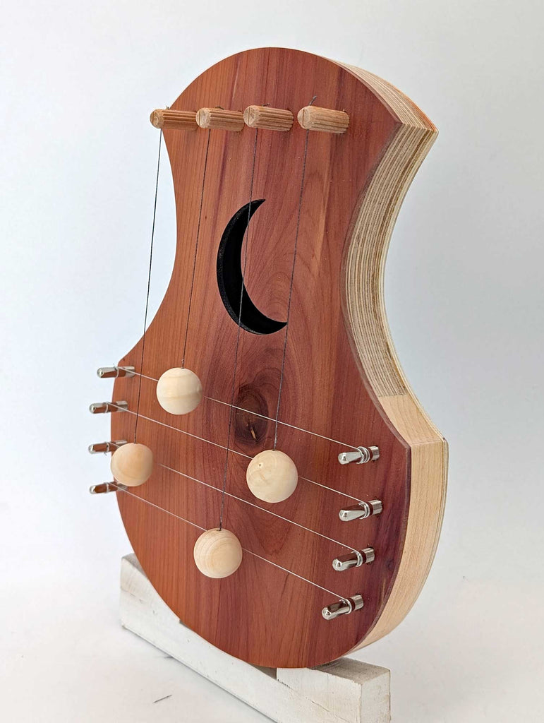 Door Harp - Cedar Door Harp with Moon