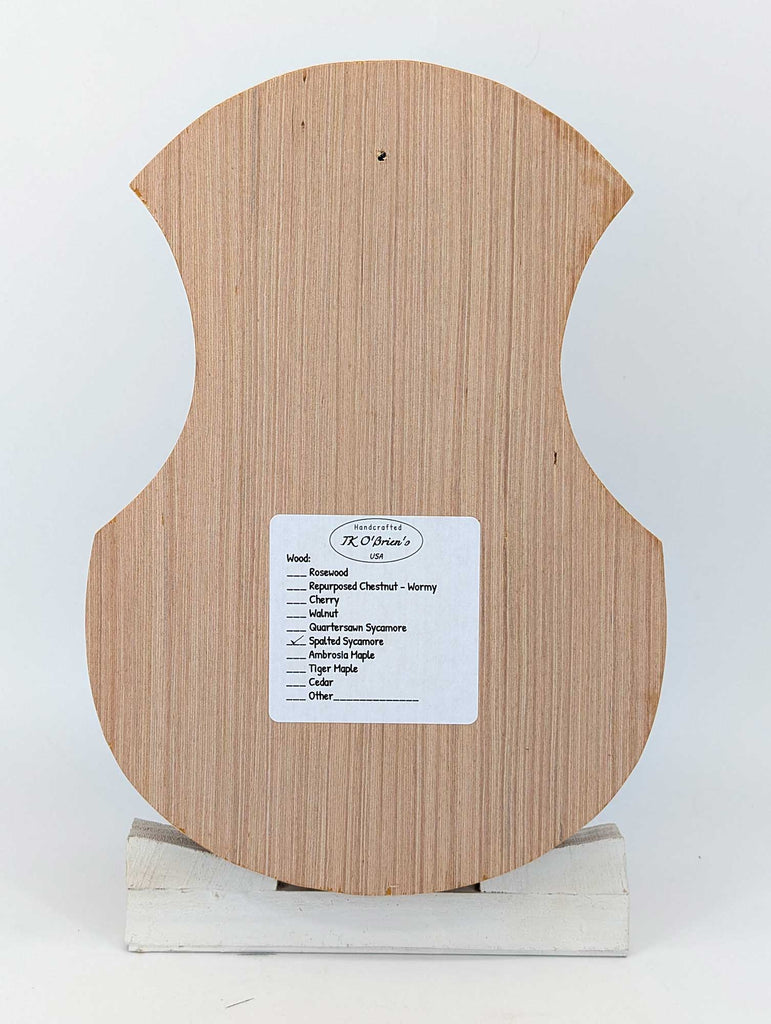 Door Harp -  Spalted Sycamore with Howling Wolf