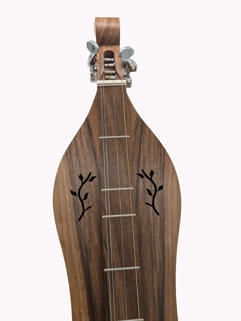 Mountain Dulcimer - Walnut with Hummingbirds