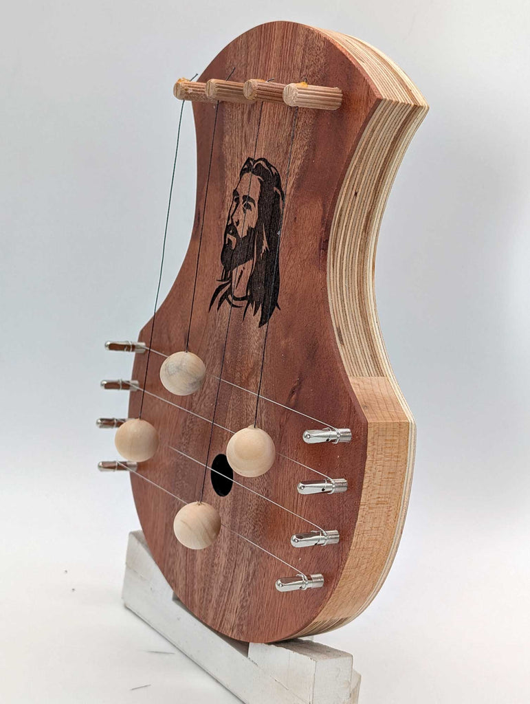Door Harp -  Mahogany with Jesus figure
