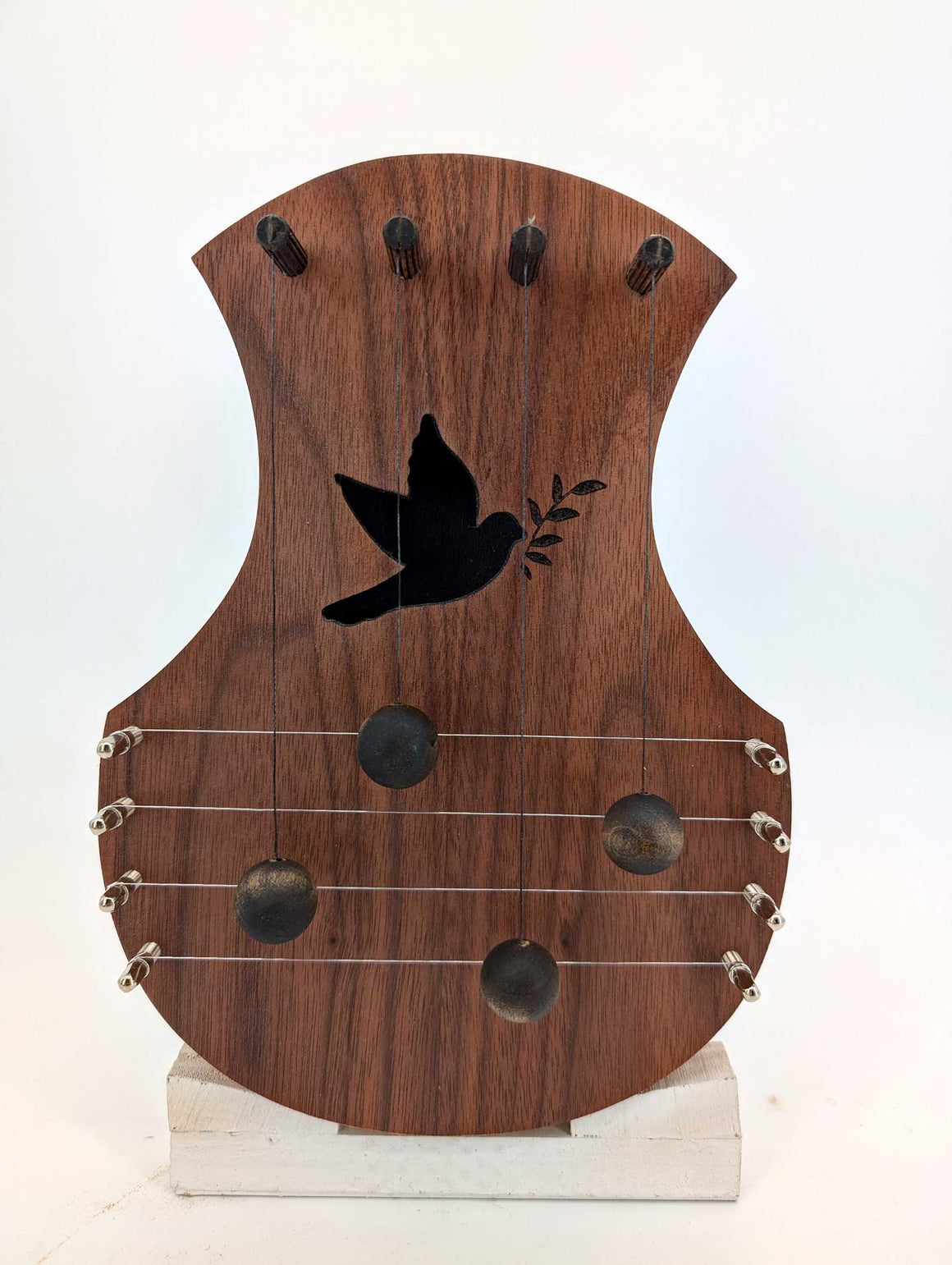 Door Harp -  Walnut with Dove