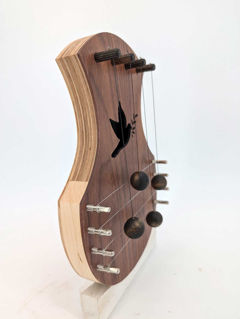 Door Harp -  Walnut with Dove