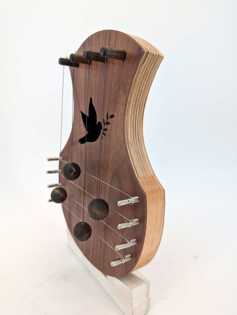 Door Harp -  Walnut with Dove