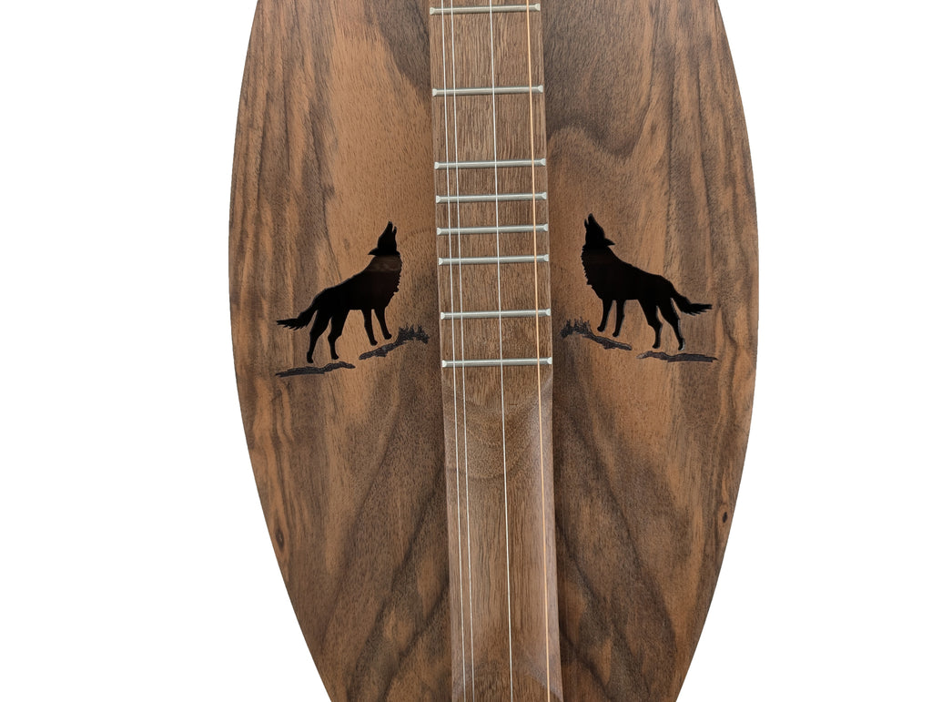 Mountain Dulcimer - Walnut with Wolf Soundholes