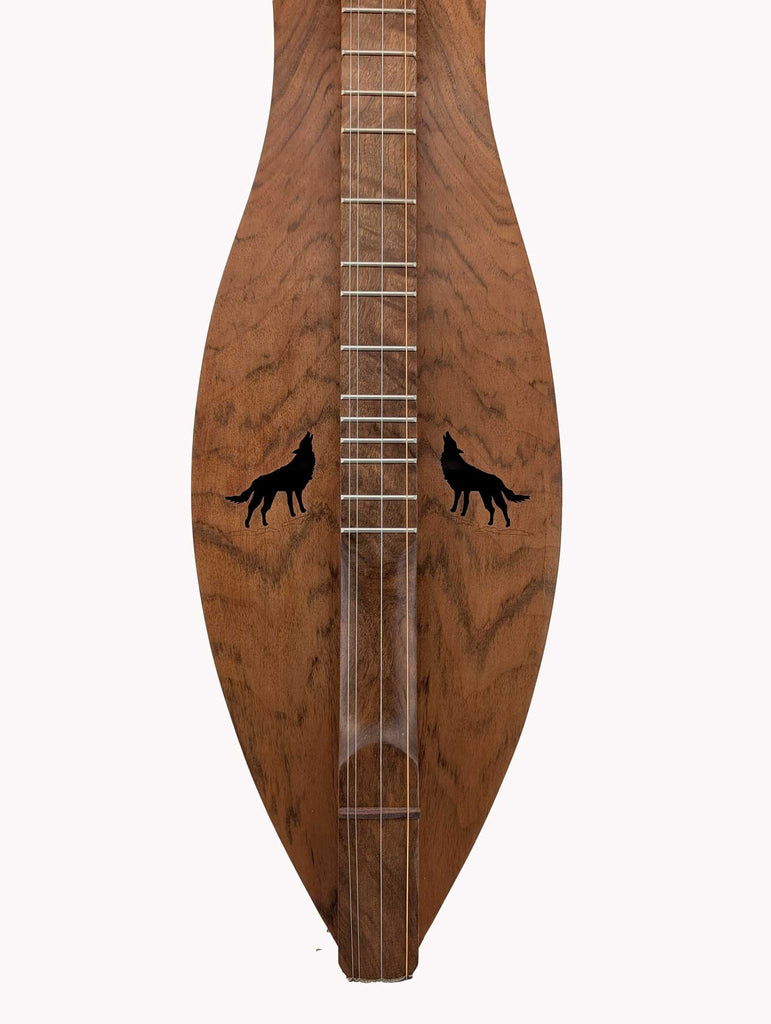Mountain Dulcimer - Walnut with Wolf