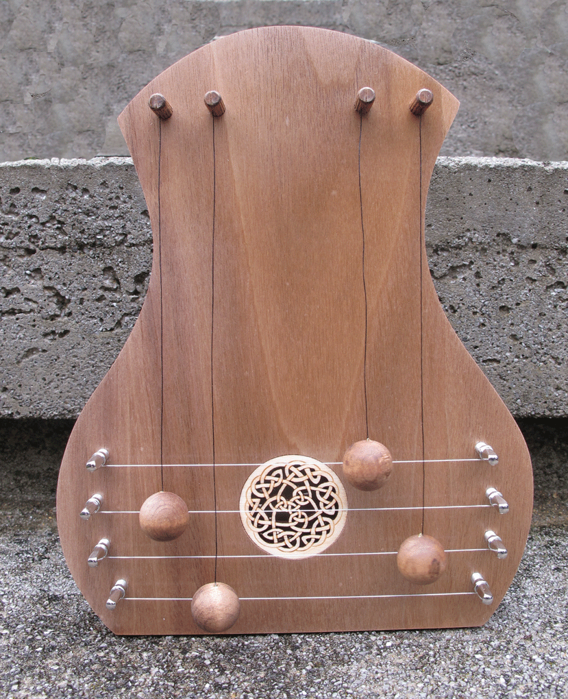 Door Harp - Celtic Knot Walnut