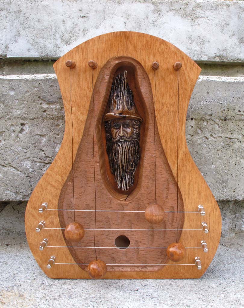 door harp with mountain man insert