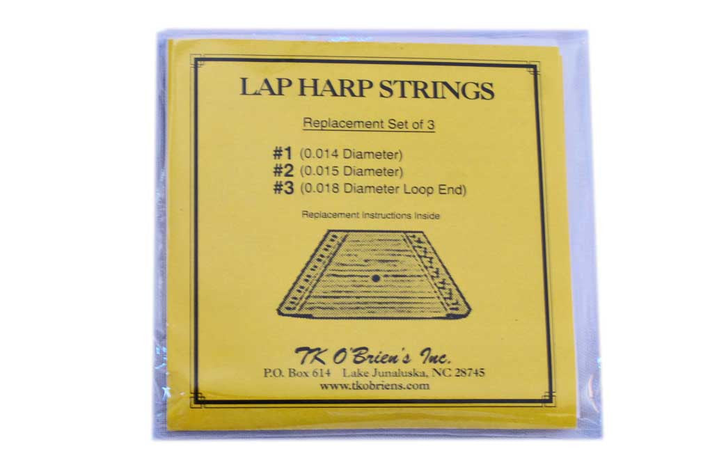 set of 3 size replacement strings for lap harp 